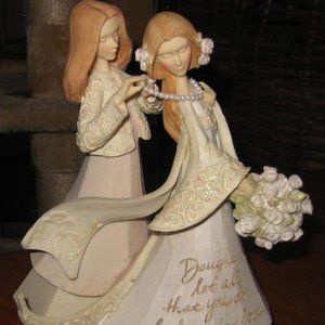 Mother and Daughter Enesco Bride Statue